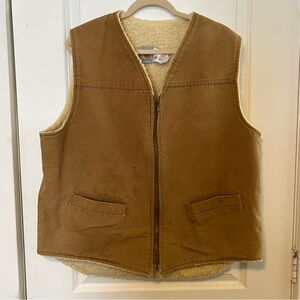 VNTG 80s Carhartt Sherpa Lined Duck Vest